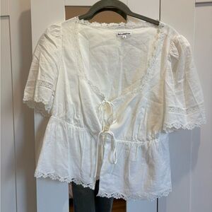 Reformation White Blouse